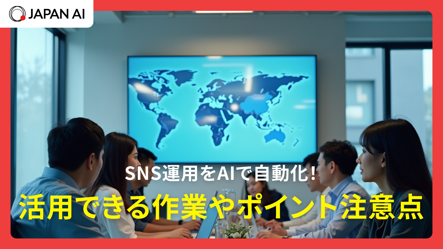 SNS運用をAIで自動化！活用できる作業やポイント注意点