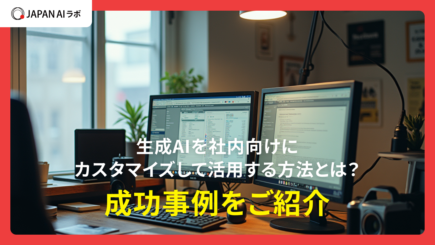 生成AIを社内向けにカスタマイズして活用する方法とは？成功事例をご紹介
